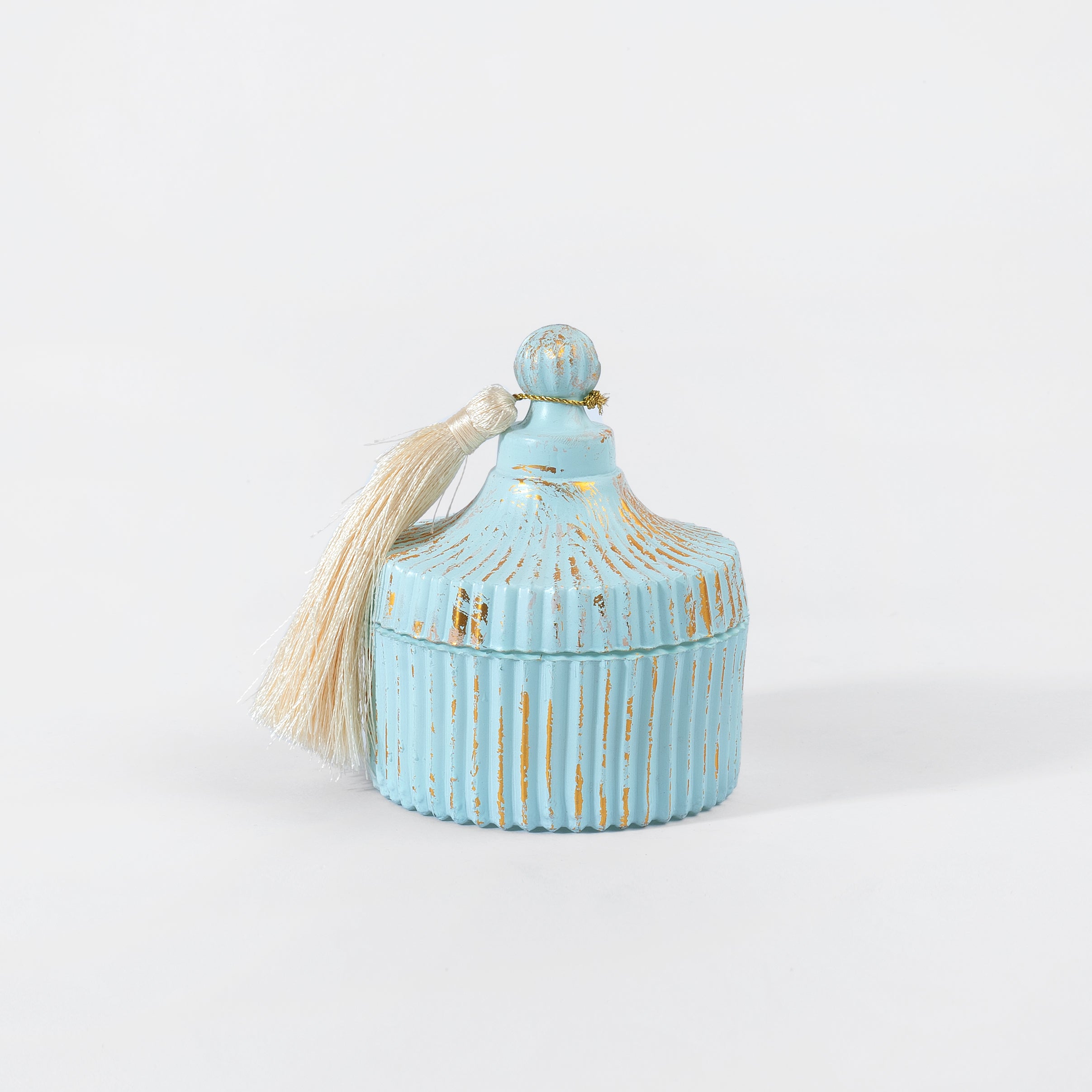 Baby Blue Candy Jar | Bergamot & Jasmine | Scented Candle