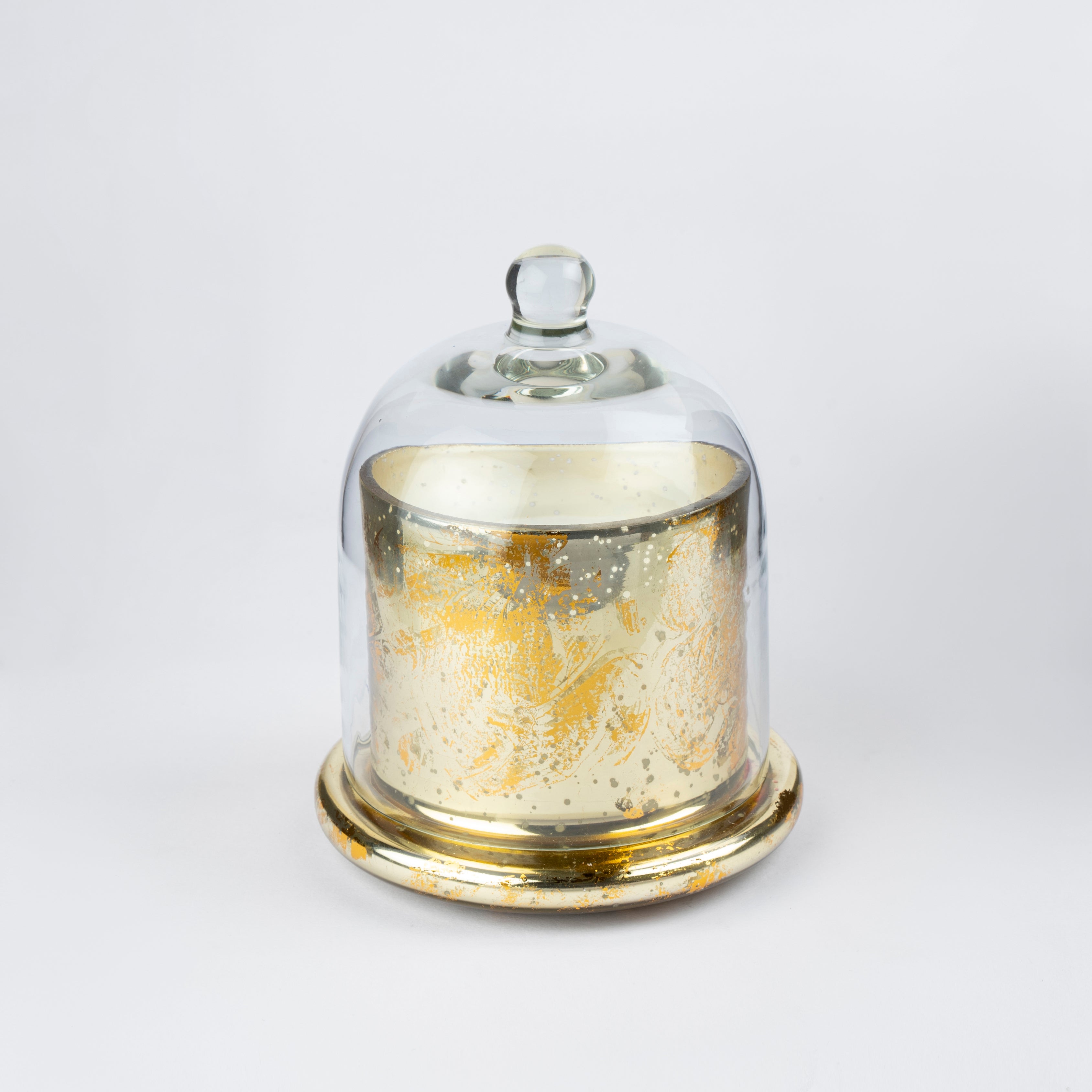 Gold Foiled Bell Jar | Bergamot & Shimmer