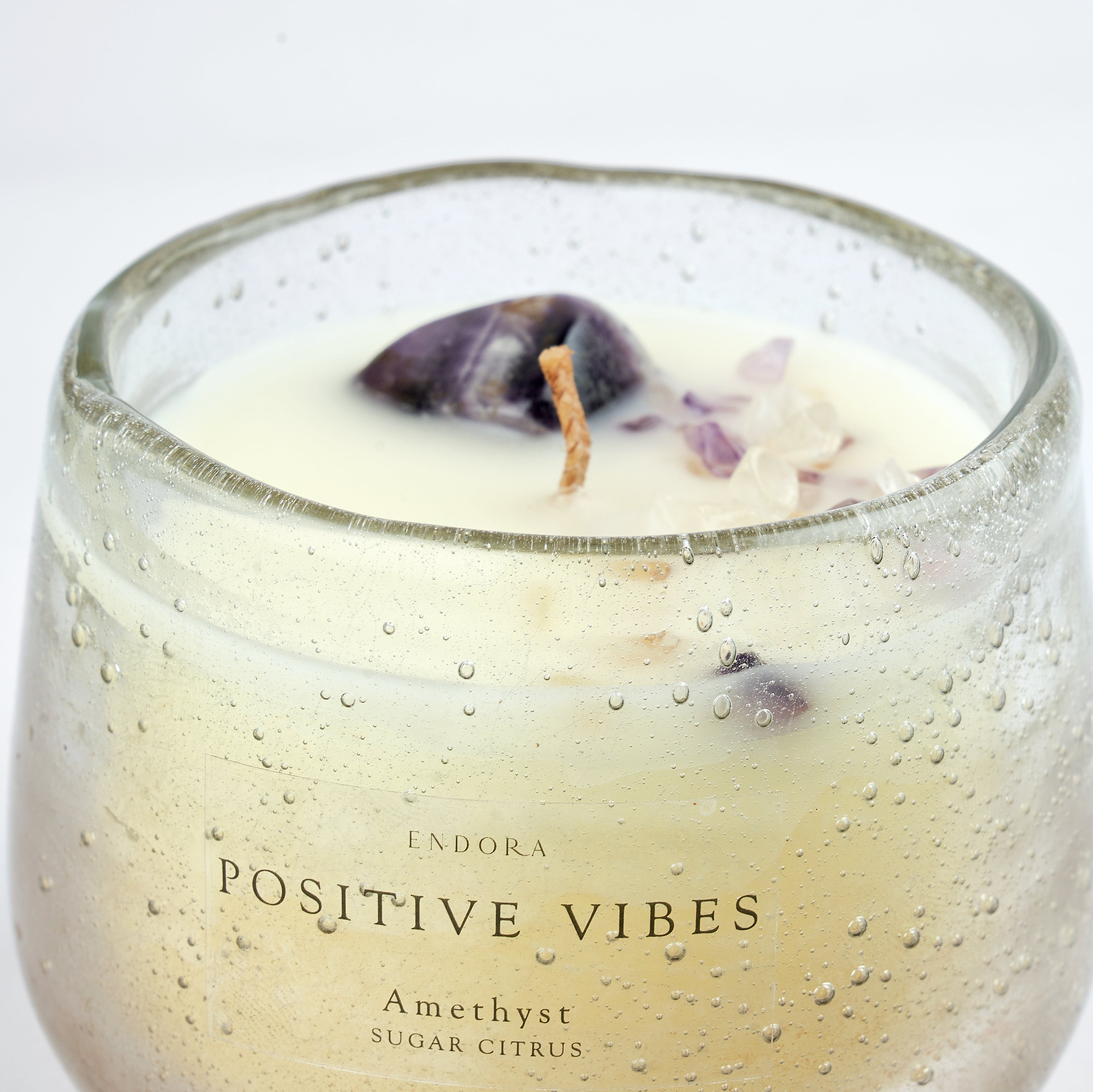 Positive Vibes  | Sugar Citrus | Clear Bubble Bowl