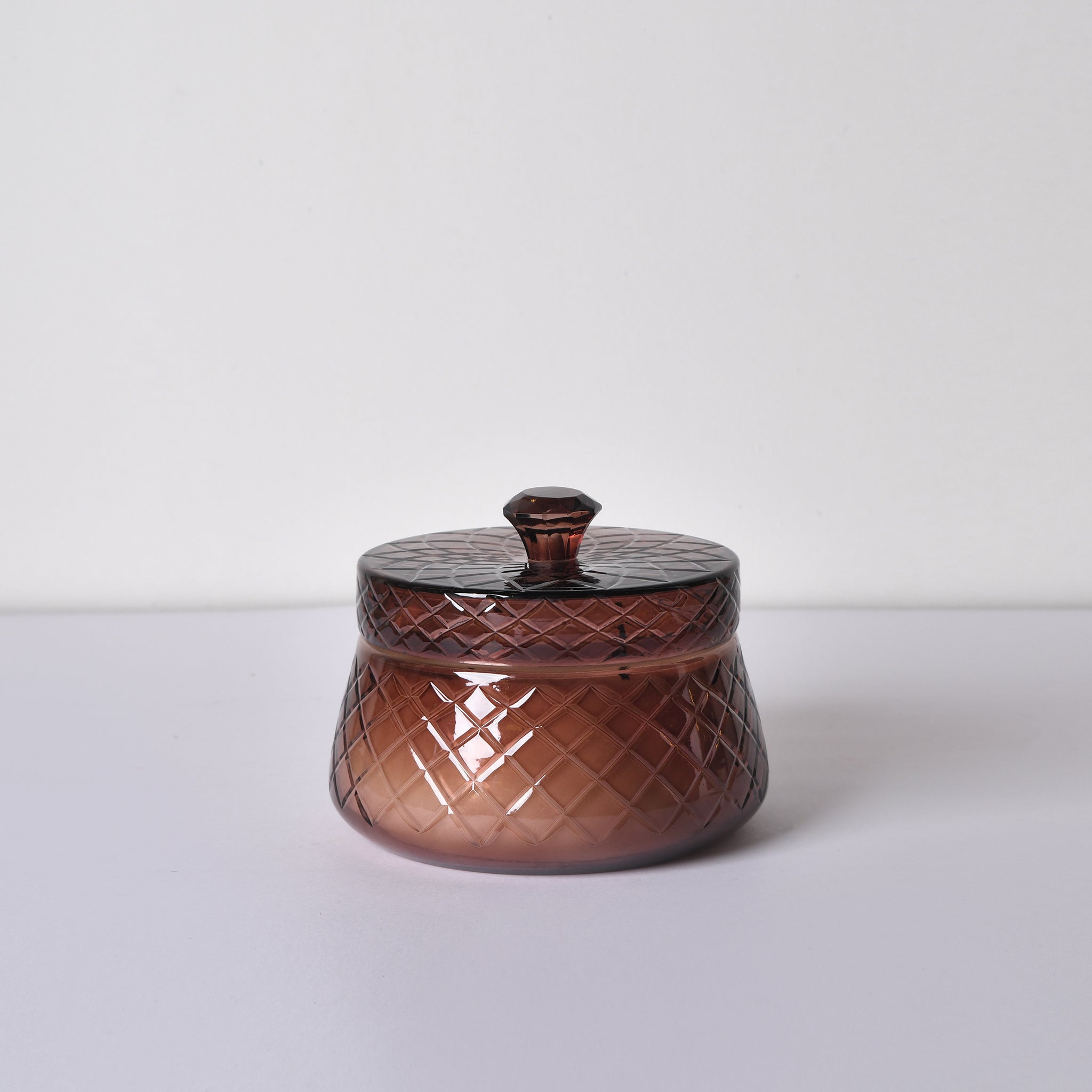 Diamond Knob Lid Jar | Onyx