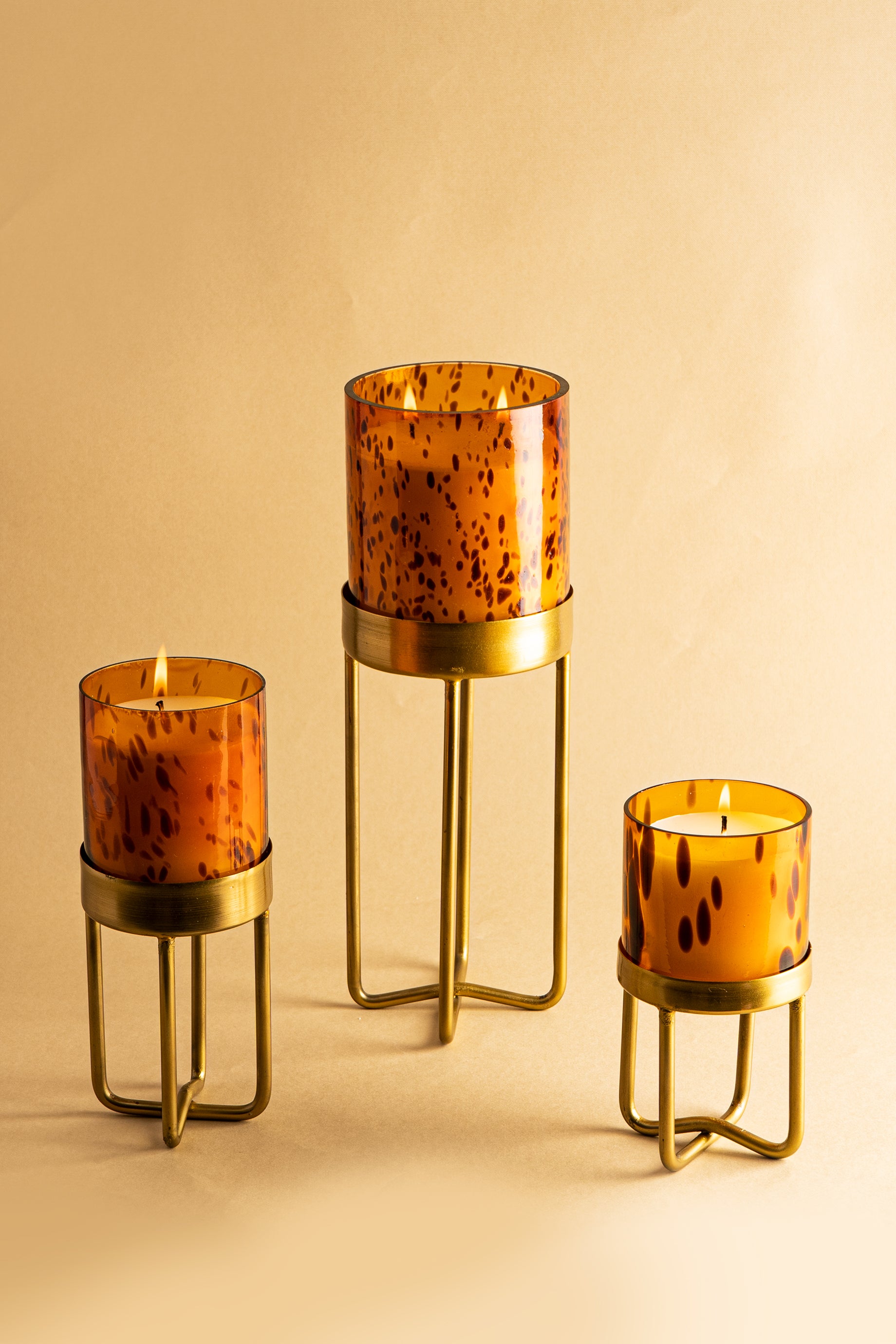 Cheetah High Rise candle | Oud Gold