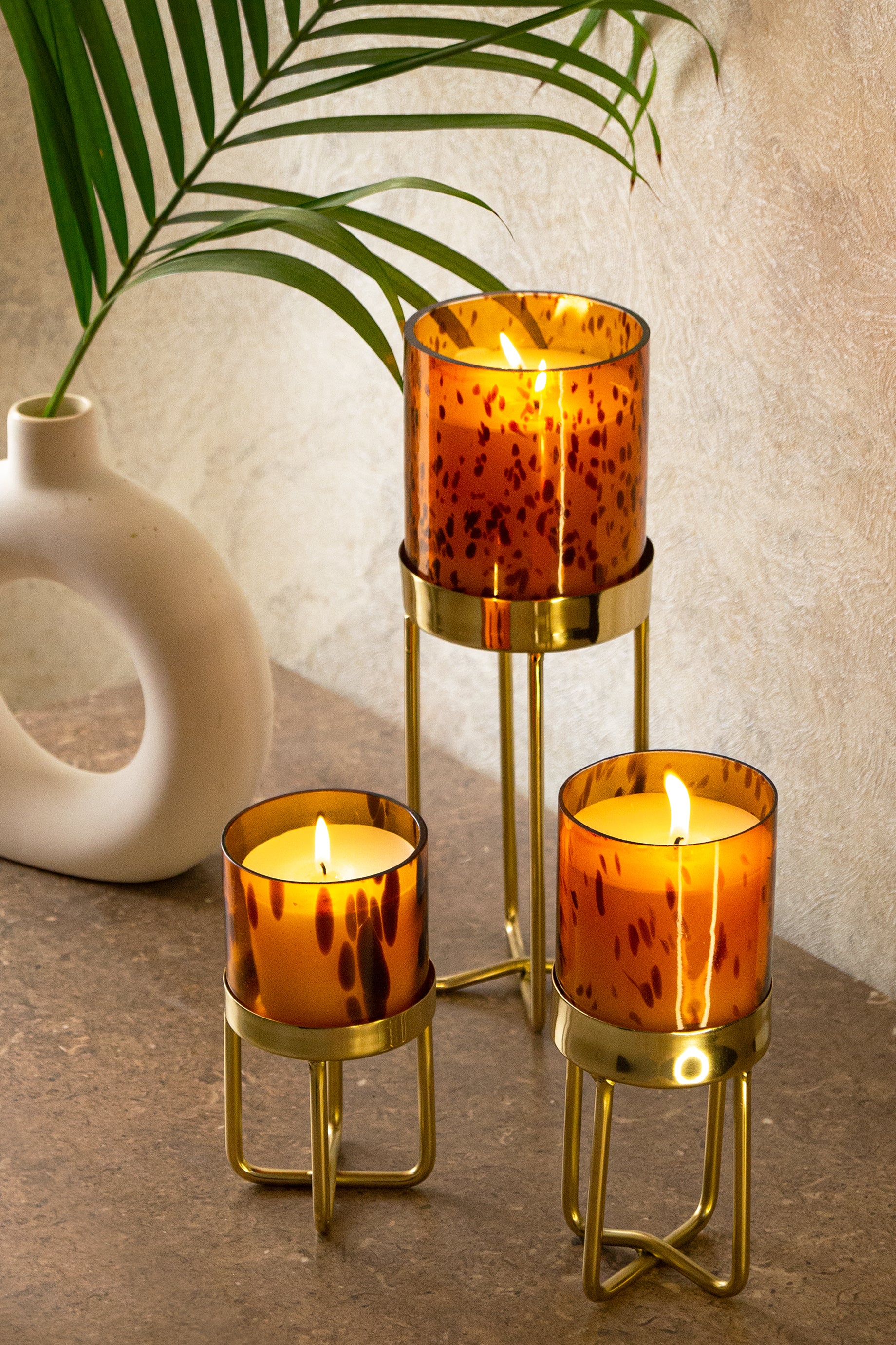 Cheetah High Rise candle | Oud Gold